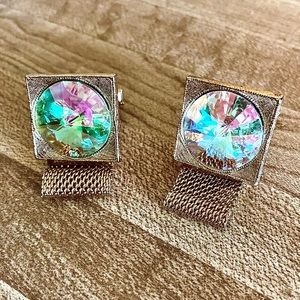 Beautiful cuff links with 3/4” stones